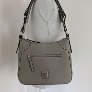 Dooney & Bourke Gray Leather Shoulder Bag